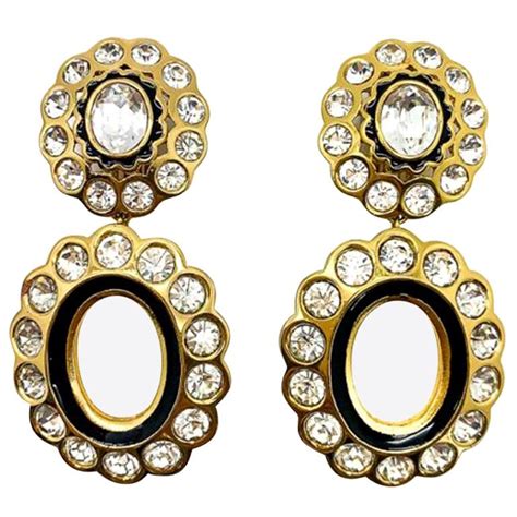 dior earring hoop|christian Dior hoop earrings.